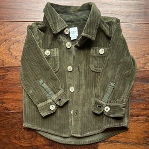 🍂GAP Olive Green Corduroy shacket